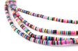 Multicolor Vinyl Phono Record Beads (3mm) - The Bead Chest