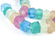 Candy Mix Faceted Recycled Java Sea Glass Beads - The Bead Chest