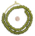 Lime Rondelle Recycled Glass Beads - The Bead Chest