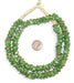 Green Mosaic Rondelle Recycled Glass Beads - The Bead Chest