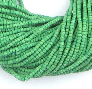 Green Afghani Tribal Seed Beads (10 Strands) - The Bead Chest