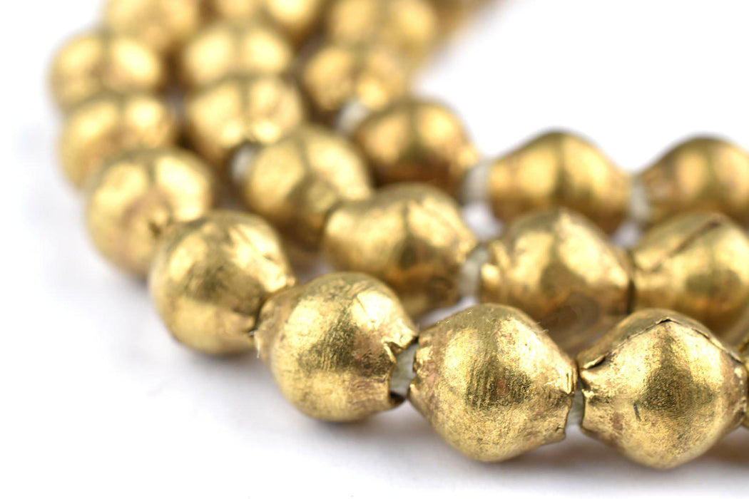 Ethiopian Brass Bicone Beads (8x7mm) - The Bead Chest