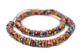 Bright Medley Fused Rondelle Recycled Glass Beads - The Bead Chest