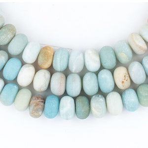 Rondelle Amazonite Stone Beads (6x10mm)