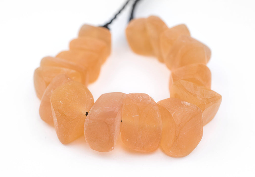 Moroccan Melon Rock Crystal Resin Beads - The Bead Chest