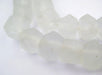 Clear Faceted Recycled Java Sea Glass Beads - The Bead Chest