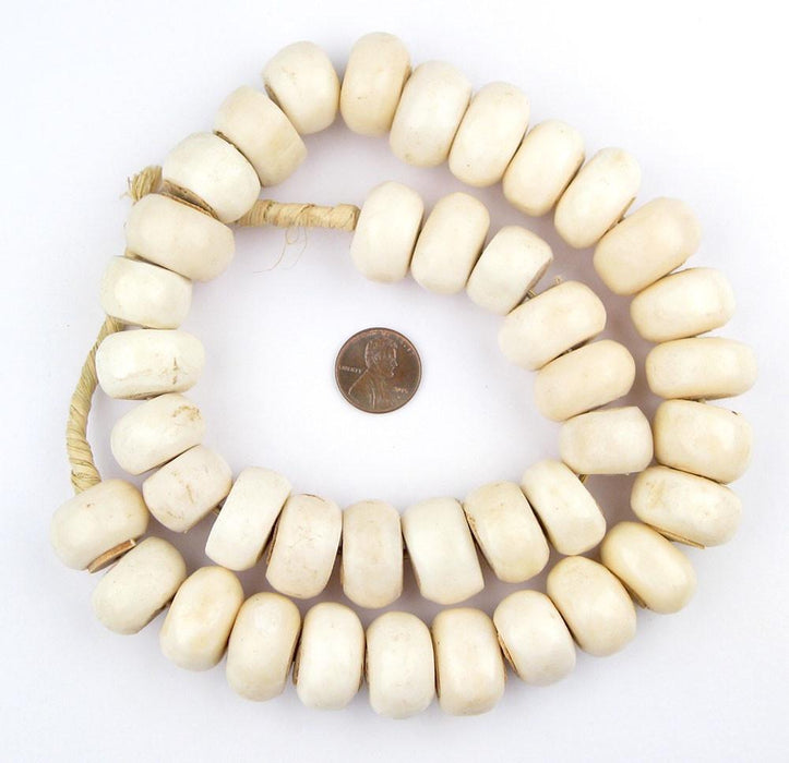 White Bone Beads (Large) - The Bead Chest