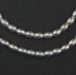Smooth Oval Silver Spacer Beads (7x6mm) - The Bead Chest
