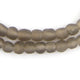 Groundhog Grey Recycled Glass Beads (9mm) - The Bead Chest