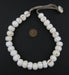 White Carved Shell Flower Beads - The Bead Chest