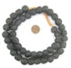 Charcoal Black Recycled Glass Beads (14mm) - The Bead Chest