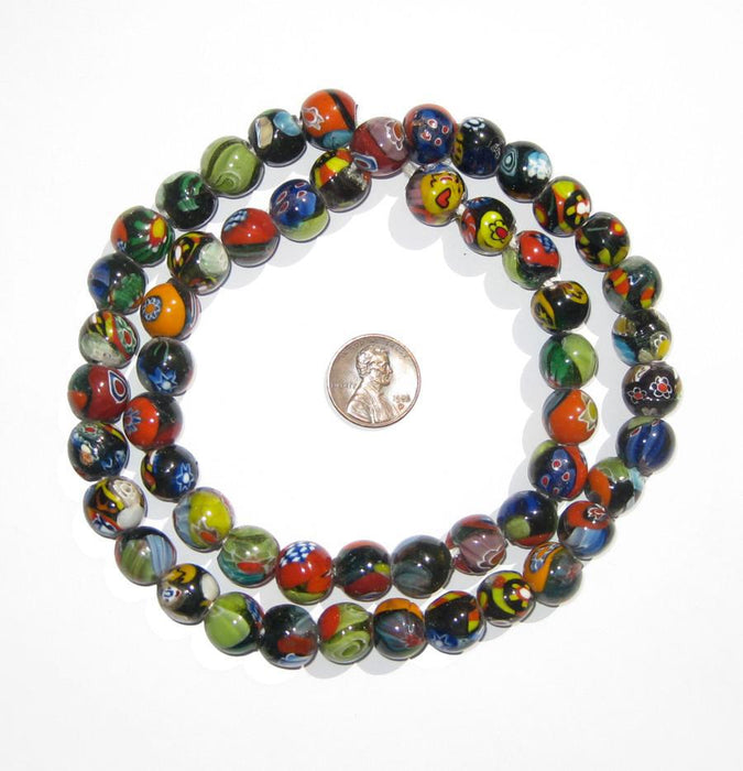 Round Millefiori Beads (12mm) - The Bead Chest