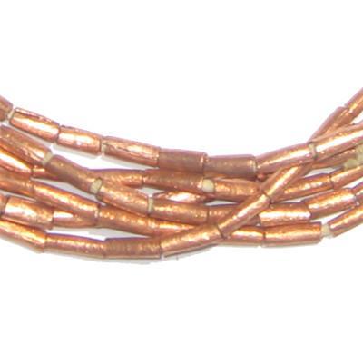 Copper Tube Ethiopian Beads (8x2mm) - The Bead Chest