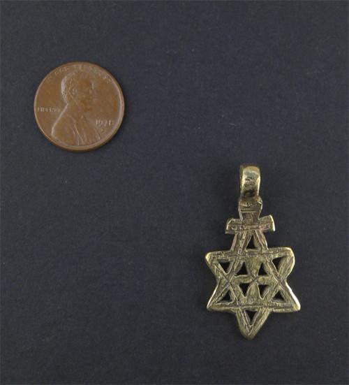 Ethiopian Falasha Star of David (Small) - The Bead Chest