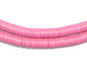 Pink Vinyl Phono Record Beads (6mm) - The Bead Chest