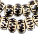 Inverted Chevron Design Batik Bone Beads (Large) - The Bead Chest