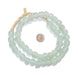 Clear Aqua Recycled Glass Beads (14mm) - The Bead Chest