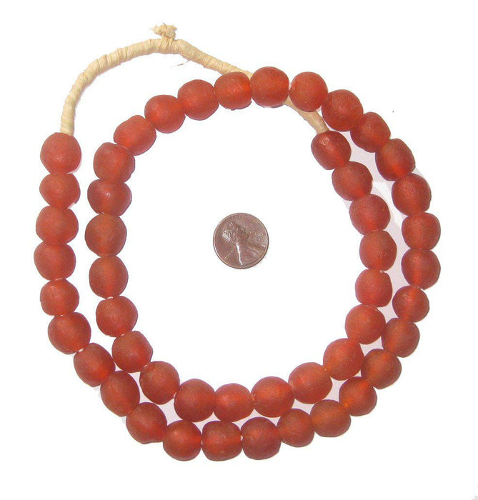 Red Recycled Glass Beads (14mm) - The Bead Chest