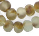 Brown Swirl Recycled Glass Beads (18mm) - The Bead Chest
