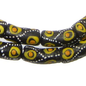 Tiger Eye Krobo Powder Glass Beads