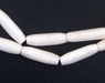 White Kenya Bone Beads (Elongated) - The Bead Chest