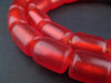 Cherry Amber Resin Cylinder Beads - The Bead Chest