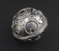 Artisanal Fancy Moroccan Silver Bead (27x32mm) - The Bead Chest