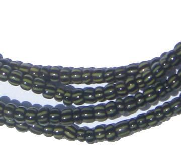 Black Forest Ghana Chevron Beads - The Bead Chest