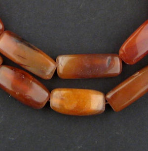 Rectangular Authentic African Carnelian Beads