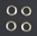 Silver Ethiopian Wollo Rings (18mm) (Set of 4) - The Bead Chest