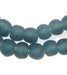 Teal Recycled Glass Beads (11mm) - The Bead Chest
