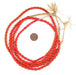 Red Gajakuro Glass Mali Beads (8x6mm) - The Bead Chest