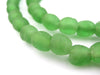 Verdant Green Recycled Glass Beads (9mm) - The Bead Chest