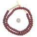 Maroon Recycled Glass Beads (Small) - The Bead Chest