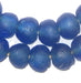 Blue Recycled Glass Beads (18mm) - The Bead Chest