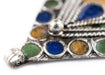Peacock Eye Medallion Enameled Berber Pendant - The Bead Chest