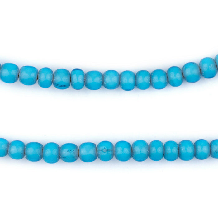 Turquoise White Heart Beads (6mm) - The Bead Chest