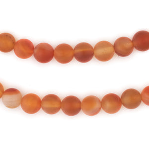 Matte Round Carnelian Beads (8mm)