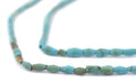 Light Turquoise-Style Afghani Stone Rice Beads (5x3mm) - The Bead Chest
