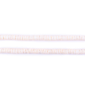 Cream Sliced Shell Heishi Beads (3mm)