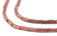 Copper Ethiopian Scratch Beads (9x3-4mm) - The Bead Chest