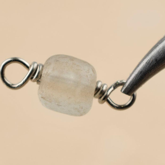 Wire Wrapping A Glass Bead With a Flat Top
