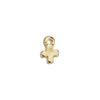 24K Gold Plated Miniature Cross Pendant (10x6mm)