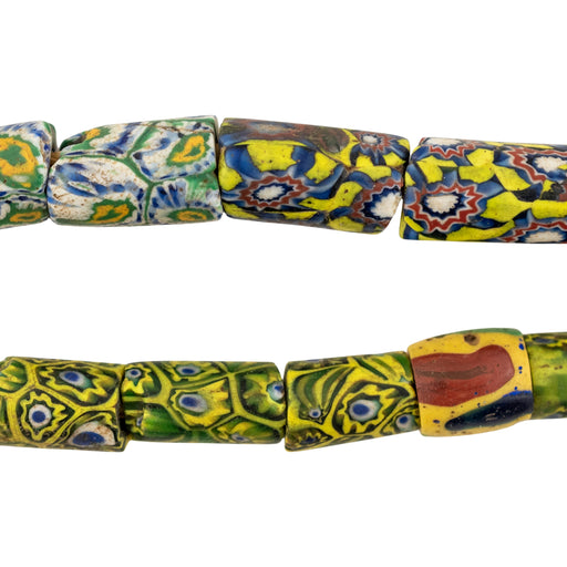 Thin Antique Venetian Millefiori African Trade Beads #20734
