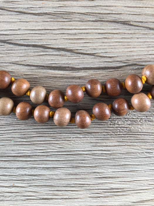 Hidden Gems: Knotted Sandalwood Beads