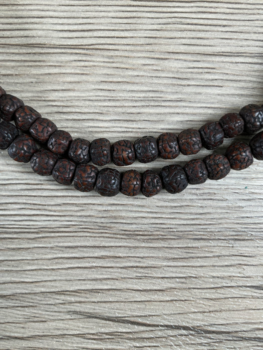 Hidden Gems: Rudraksha Mala Beads (7mm)