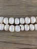 Hidden Gems: Round White Bone Beads (Several Defective Beads)