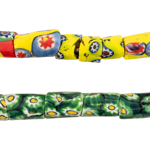 Thin Antique Venetian Millefiori African Trade Beads #20728