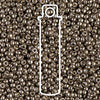 Duracoat Galvanized Pewter Miyuki Seed Beads #4222 (11/0, 2mm, 23.5g Tube)