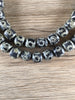 Hidden Gems: Black & White Java Glass Beads